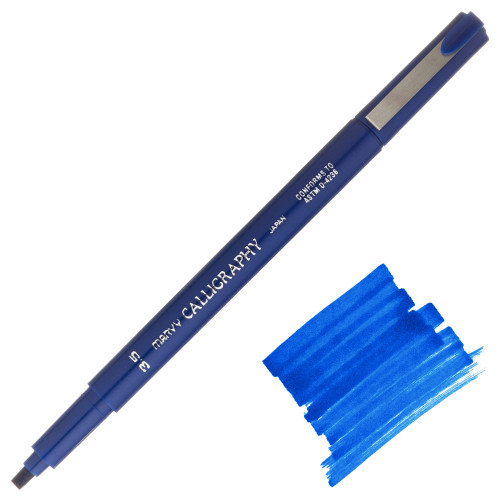 Uchida Calligraphy Marker, Medium Point (3.5mm), Blue