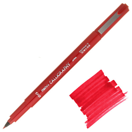 Uchida Calligraphy Marker, Fine Point (2.0mm), Red
