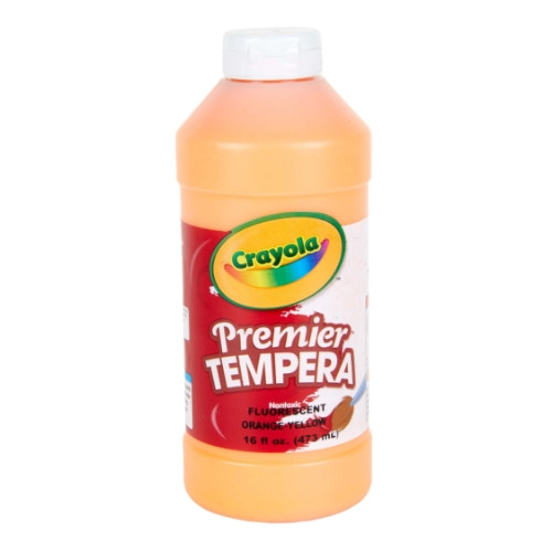 Crayola Premier Tempera Paint, 16 oz – Fluorescent Orange-Yellow