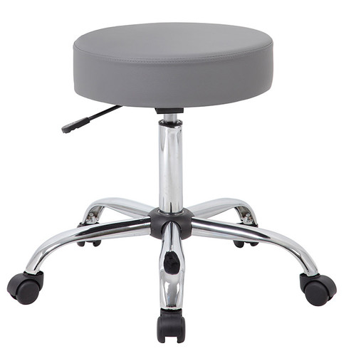 Boss "Be Well Medical Spa" Professional Adjustable Stool - Gray