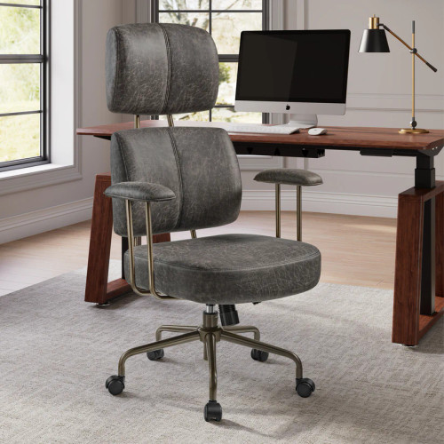 Cameron, Ultra Soft Cushion Adjustable Office Chair, Gray
