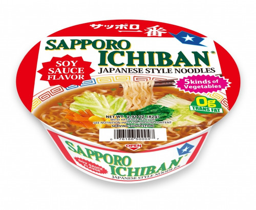 Sapporo Ichiban Instant Ramen Bowl, Shoyu