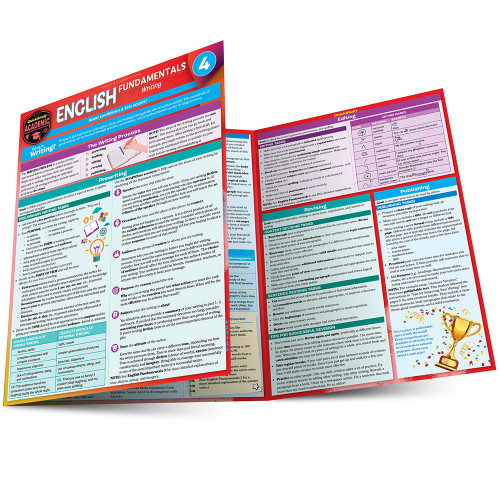 BarCharts QuickStudy Laminated Study Guide, English Fundamentals 4: Writing