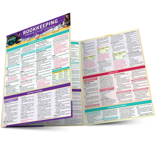 BarCharts QuickStudy Laminated Study Guide, Bookkeeping: Accounting for Small Business