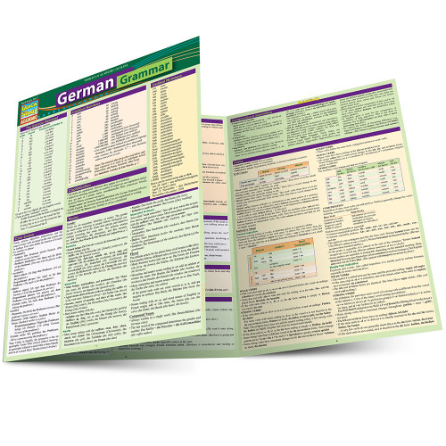 BarCharts QuickStudy Laminated Study Guide, German Grammar