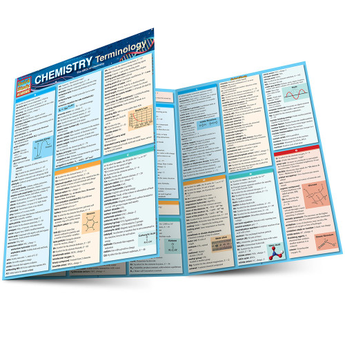 BarCharts QuickStudy Laminated Study Guide, Chemistry Terminology