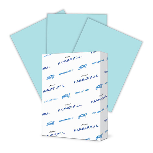 Hammermill Colors Colored Paper, 24lb, 8-1/2" x 11" Letter, Blue