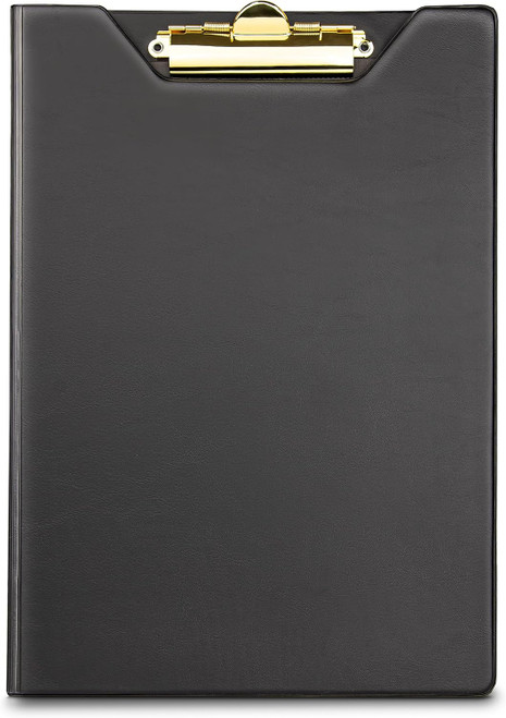 Samsill Value Padfolio with Clipboard and Writing Pad, 9-1/4" x 13", Black