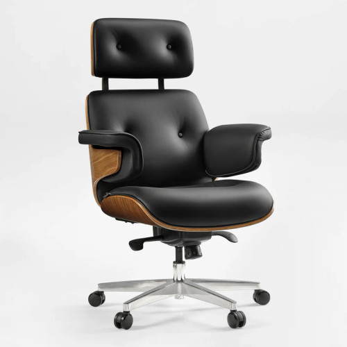 Mathias, Napa Executive Leather Chair, Black