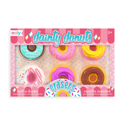 Dainty Donuts Erasers - Set of 6