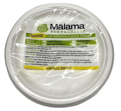 Eco 9" Lunch Plate, 30 Pack