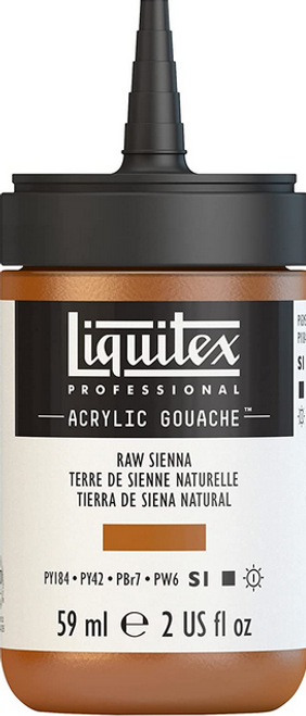 Acrylic Gouache Paint, 2 oz, Raw Sienna