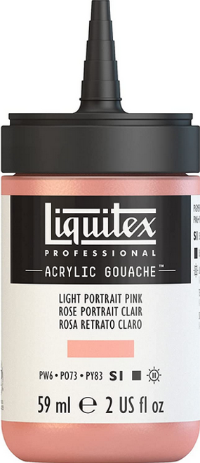 Acrylic Gouache Paint, 2 oz, Light Pink