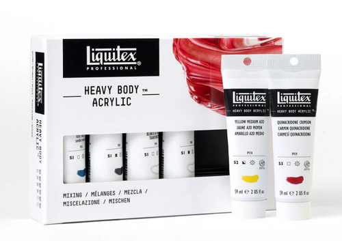 Liquitex Professional Heavy Body Acrylic Mixing Paint Set, 59ml, Set of 6