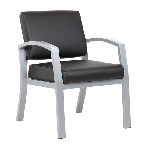 Boss Conrad Antimicrobial Guest/Reception Chair, Black