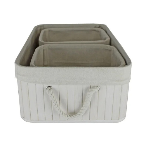 Set of 3 Storage box, Grey