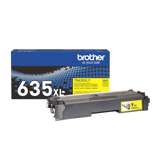 Brother Genuine TN635XLY High-Yield Toner Cartridge, Yellow