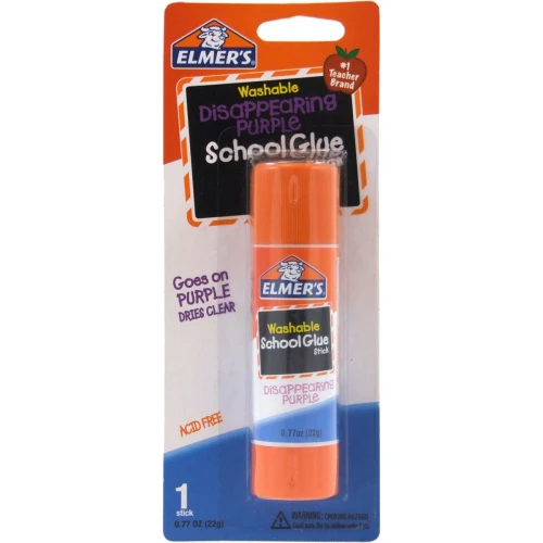 Elmer's Washable School Glue Stick - Purple-.77oz (22g)