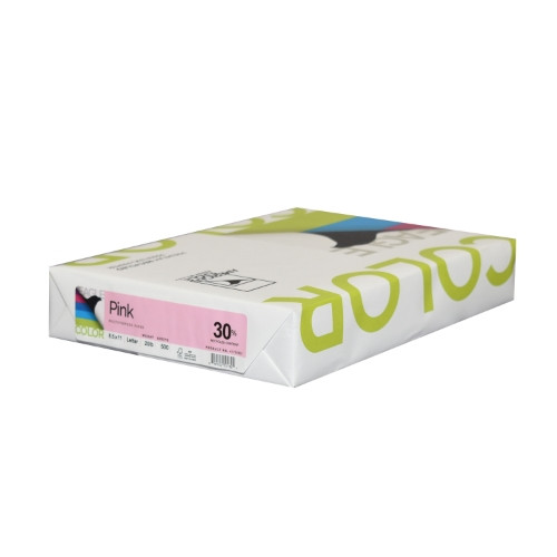 American Eagle 30% Recycled Colored Paper, 20 lb., 8-1/2" x 11", Pink