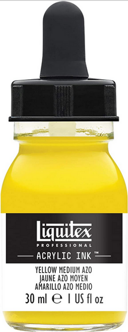 Acrylic Ink, 1 oz, Yellow Medium Azo