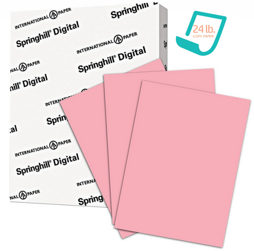 Digital Opaque Offset Colors, 24/60lb., 8-1/2" x 11", Pink