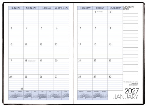 Shimmer Monthly Planner - 2027, Assorted