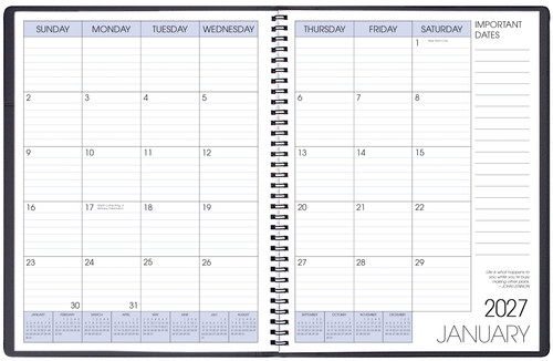 MB-3A 2027 Shimmer Monthly Planner