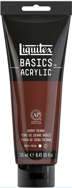 Basics Acrylic Paint, 8.45 oz, Burnt Sienna