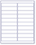 Shipping Label, 1" x 4", White, 2000 Labels