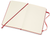 Medium Classic Hard Cover Notebook, Plain, Scarlet Red