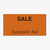 1110 Stock Labels, REB-113 Fluorescent Red "Sale", Removable