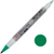 SAK44104 - IDenti-Pen Permanent Marker, Dual-Ended Nibs, Extra Fine and Fine, Green with the caps removed showing the dual tips and color