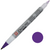 SAK44106 - IDenti-Pen Permanent Marker, Dual-Ended Nibs, Extra Fine and Fine, Purple with the caps removed showing the dual tips and color