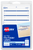 Easy Peel File Folder Labels, 2/3" x 3-7/16", White/Blue, Permanent, 252 Labels