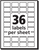 Multi-Use Labels, 1/2" x 3/4", White, Removable, 1008 Labels