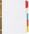 Big Tab Insertable Dividers, 8-1/2" x 11", Multicolor Tabs, White Paper, 5-Tab Set