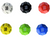 12 Sided Dice, Assorted Colors, 6 Count