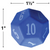 12 Sided Dice, Assorted Colors, 6 Count
