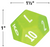 Multiplication Dice, Assorted Colors, 3 Count