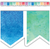 TCR3572 - Watercolor Pennants Die-Cut Border Trim
