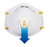 N95 Particle Respirator, Lawn & Garden, 2 pk.
