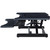 Lorell "Active Office" X-Type Slim Desk Riser - Black