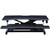 Lorell "Active Office" X-Type Slim Desk Riser - Black