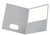 2-Pocket Folder, Letter Size, Gray