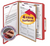 Pressboard Classification File Folder, Letter Size, Bright Red, 1 Divider, 2" Expansion