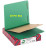 Pressboard Classification File Folder, Letter Size, Green, 1 Divider, 2" Expansion