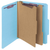 Pressboard Classification File  Folder, Letter Size, Blue, 2 Dividers, 2" Expansion