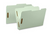 Fastener File Folder, Legal Size, 2" Expansion, 2/5 Cut Tab, Gray/Green
