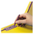 Pressboard End Tab Classification Folders, Yellow