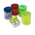 Plastic 2-Hole Pencil Sharpener w/ Lid, Assorted Colors